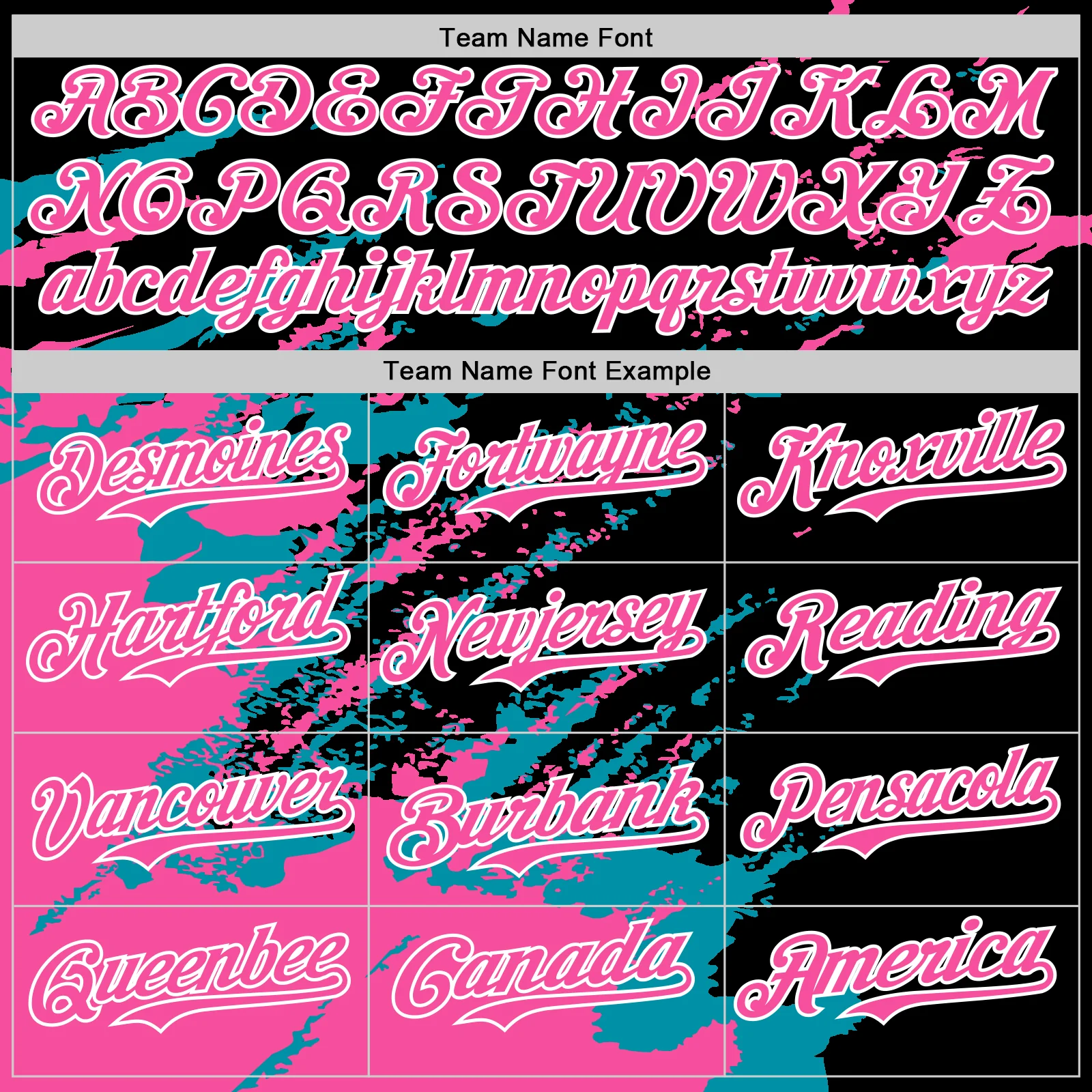 Custom Black Pink Teal-White Splash Art 3D Pattern Design Bomber Full-Snap Varsity Letterman Hoodie Jacket - Image 5