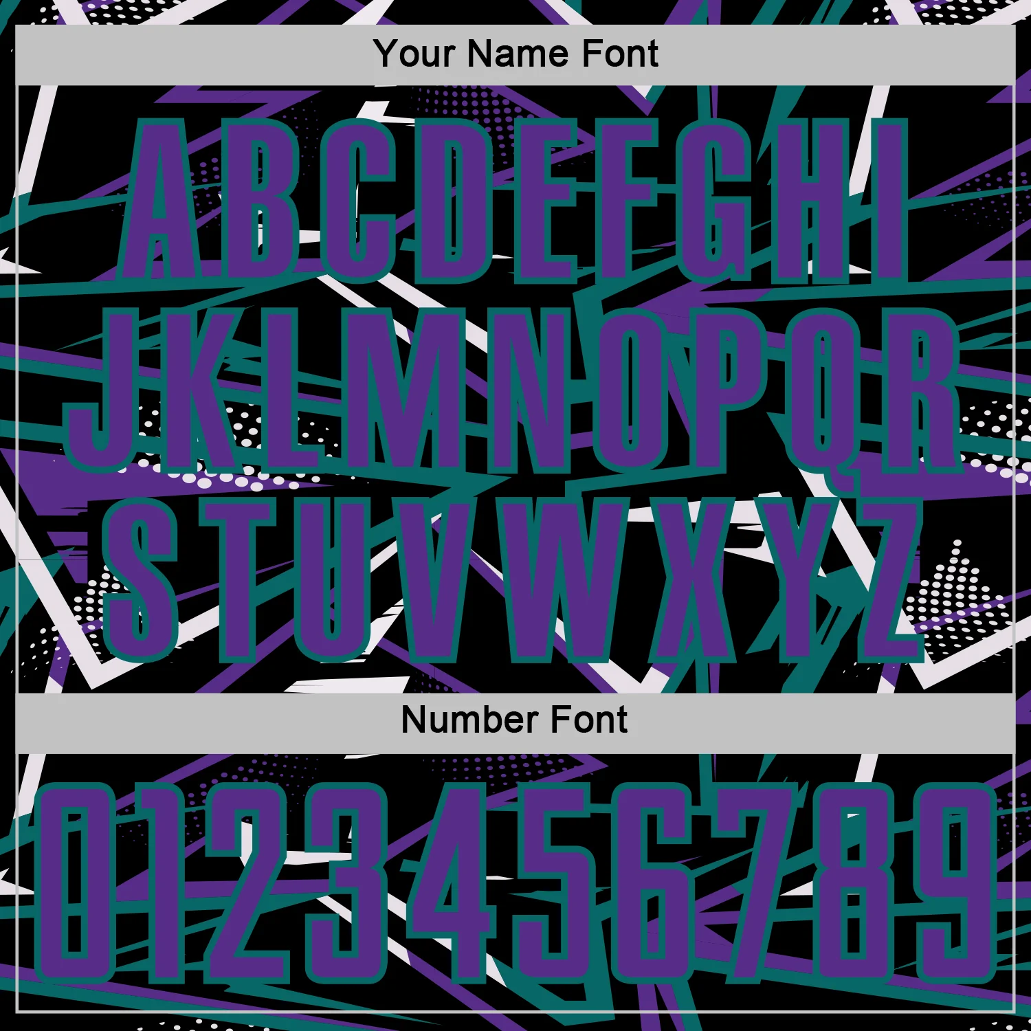 Custom Black Purple Teal-White Abstract Geometric Stripes Sports Sublimation Soccer Uniform Jersey - Image 6