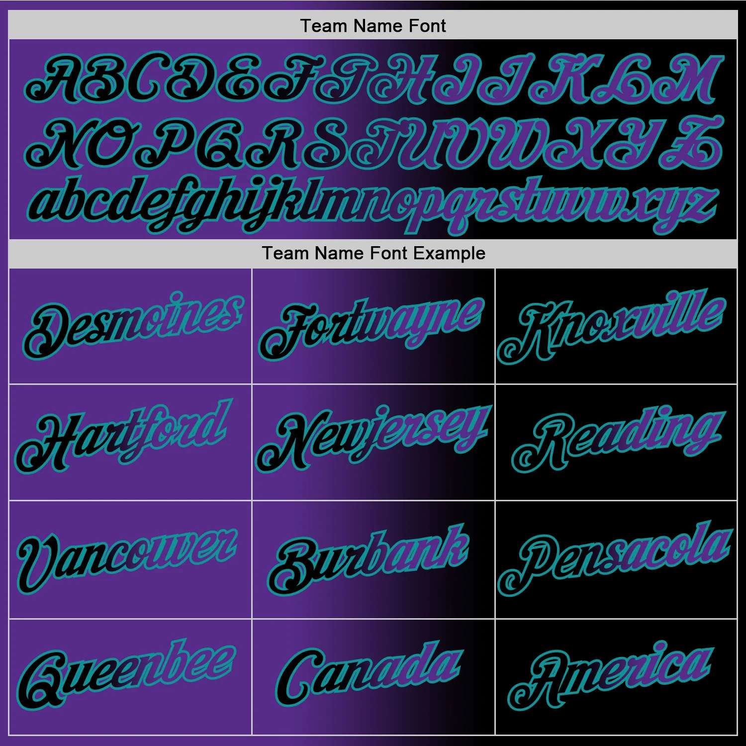 Custom Black Purple-Teal Gradient Fashion Performance T-Shirt - Image 4