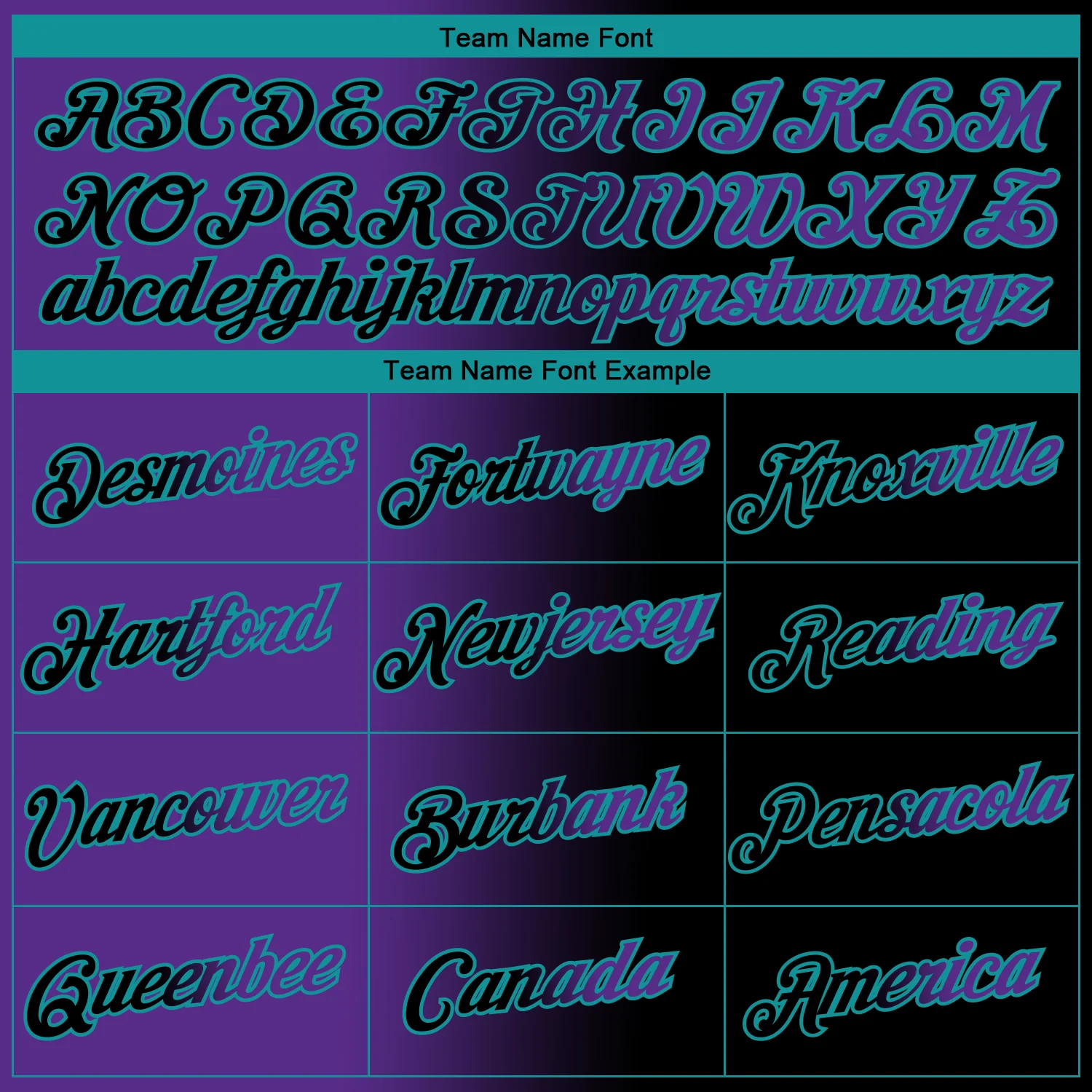 Custom Black Purple-Teal Gradient Fashion Performance T-Shirt - Image 3