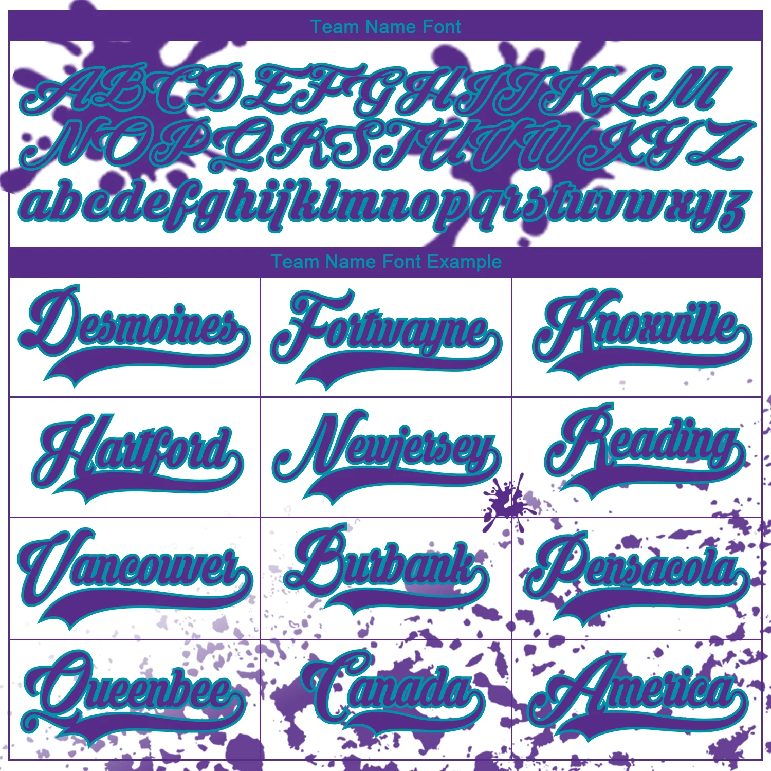 Custom Camo Purple Teal-White Splash Hockey Lace Neck Jersey - Image 4