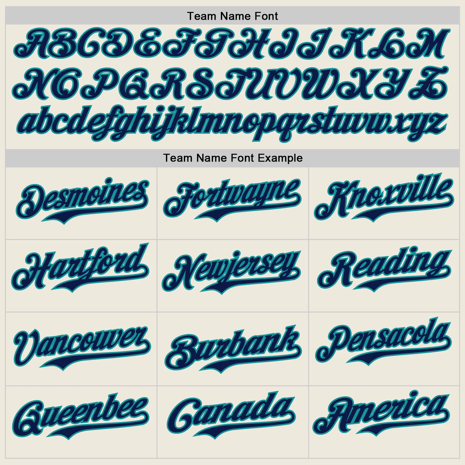 Custom Cream Navy Pinstripe Teal Authentic Two Tone Baseball Jersey - Image 4