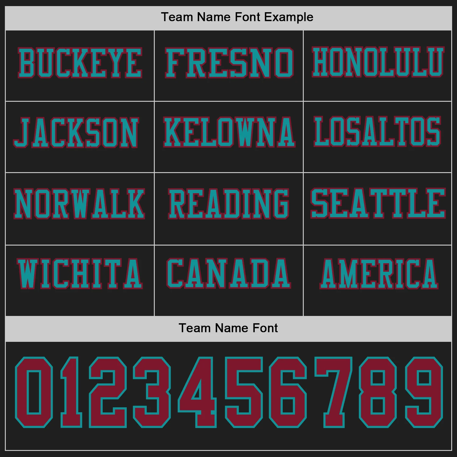 Custom Black Crimson-Teal Long Sleeve Authentic Football Jersey - Image 3