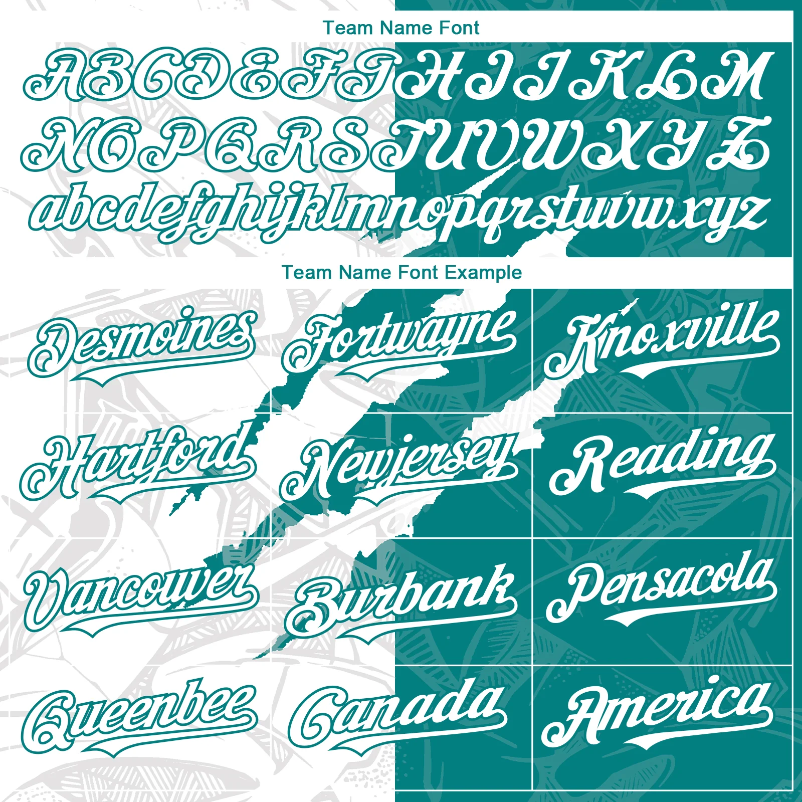 Custom Graffiti Pattern White-Teal 3D Scratch Authentic Baseball Jersey - Image 4