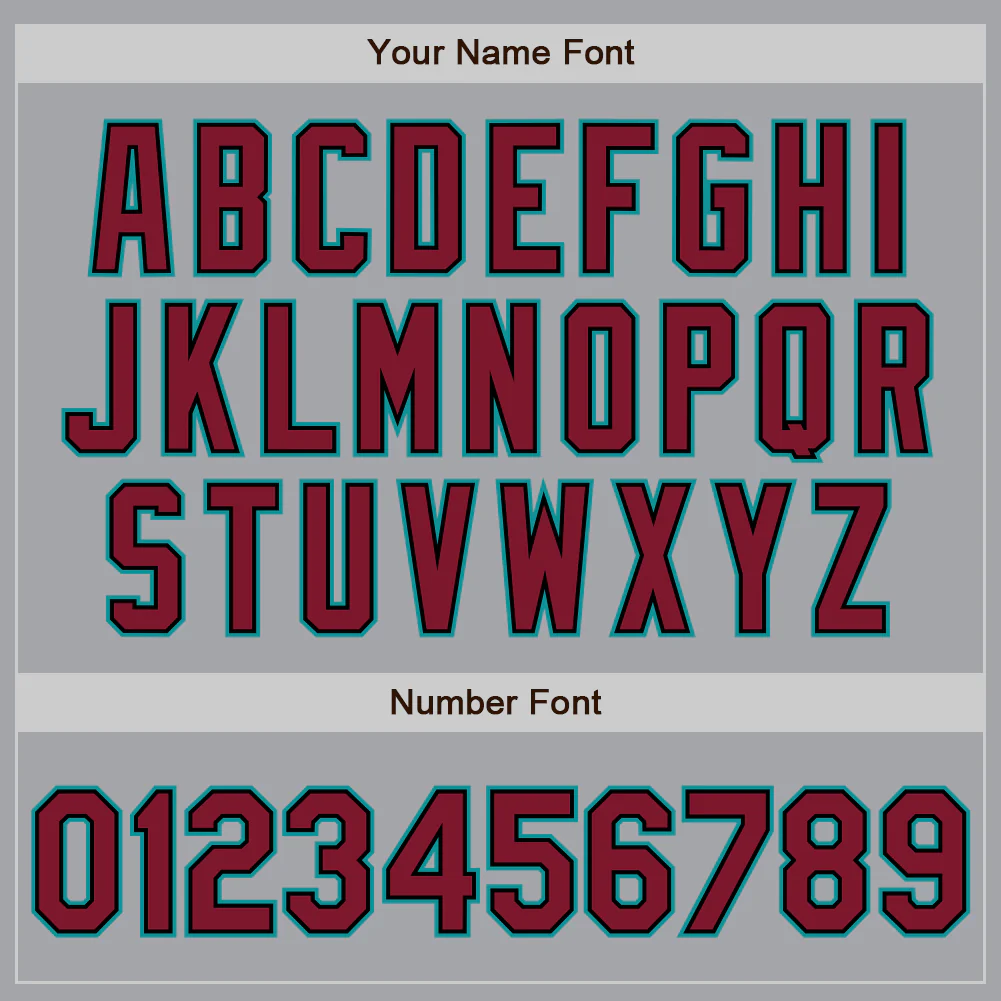 Custom Gray Black Pinstripe Crimson-Teal Authentic Baseball Jersey - Image 5