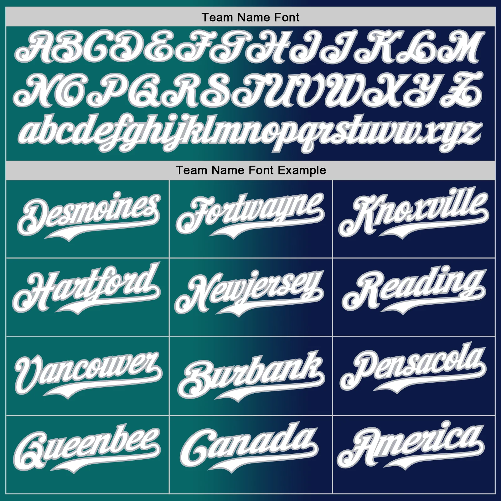 Custom Navy White Teal-Gray Authentic Gradient Fashion Baseball Jersey - Image 4