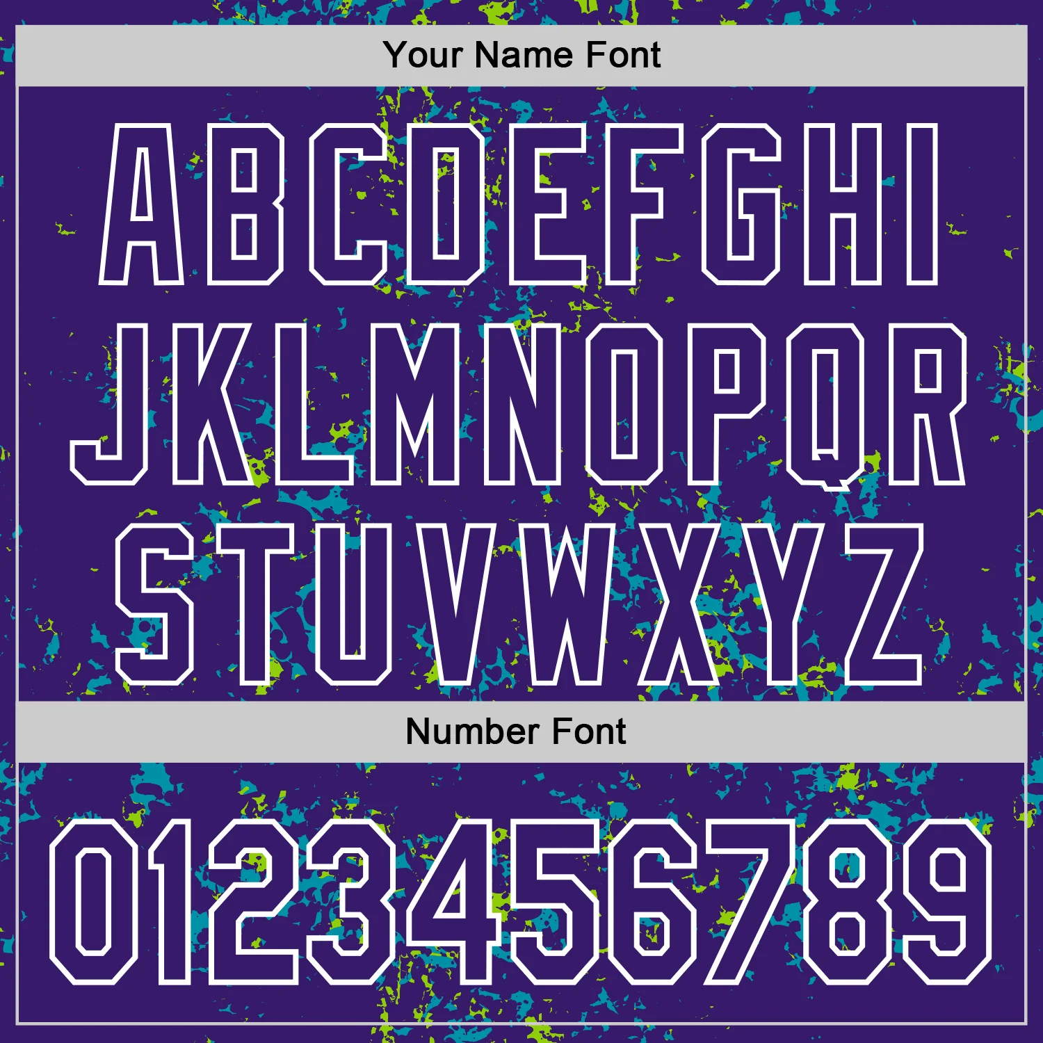 Custom Purple Teal Neon Green-White Fragment Pattern Bomber Full-Snap Varsity Letterman Hoodie Jacket - Image 6
