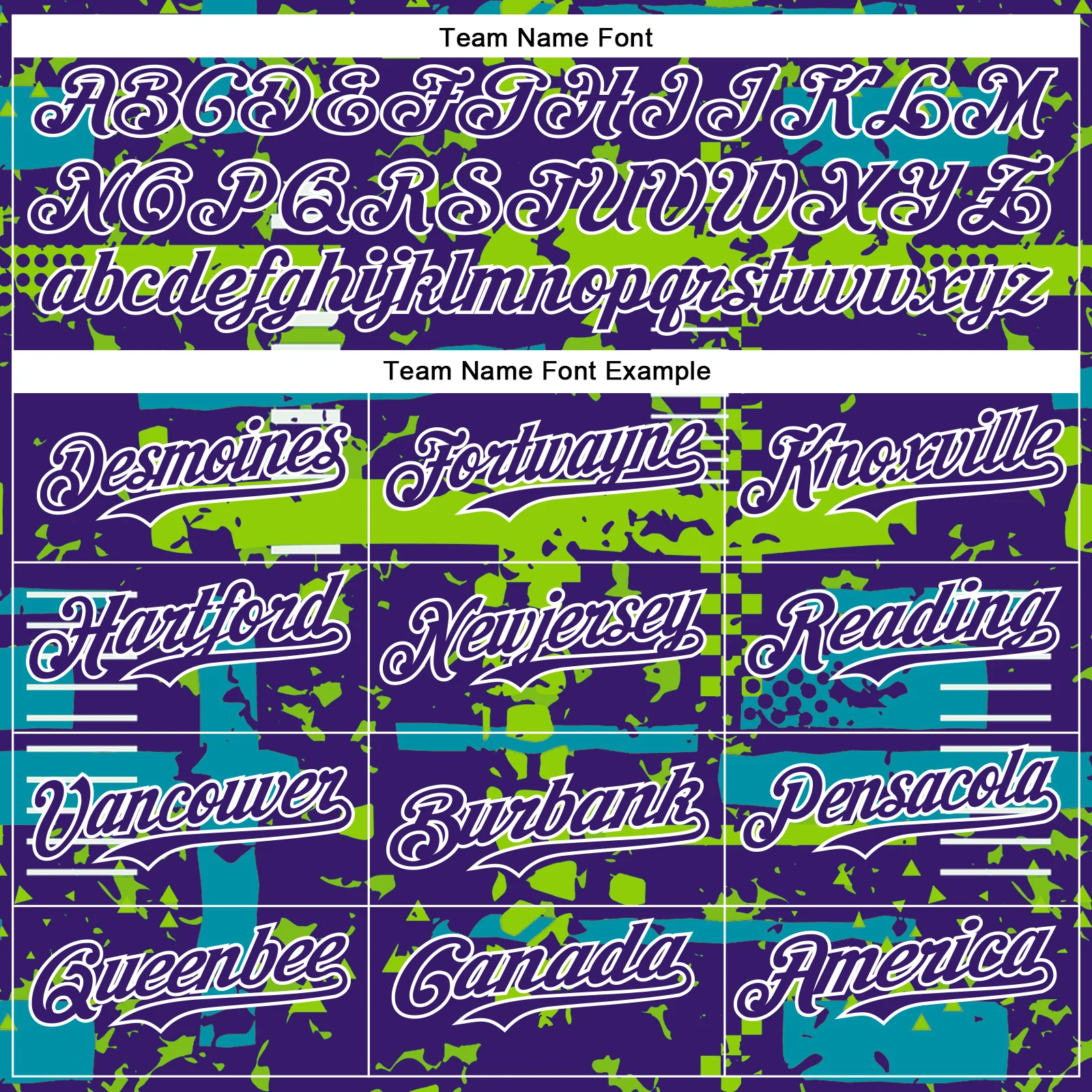 Custom Purple Teal Neon Green-White Abstract Fragment Shape Bomber Full-Snap Varsity Letterman Hoodie Jacket - Image 5