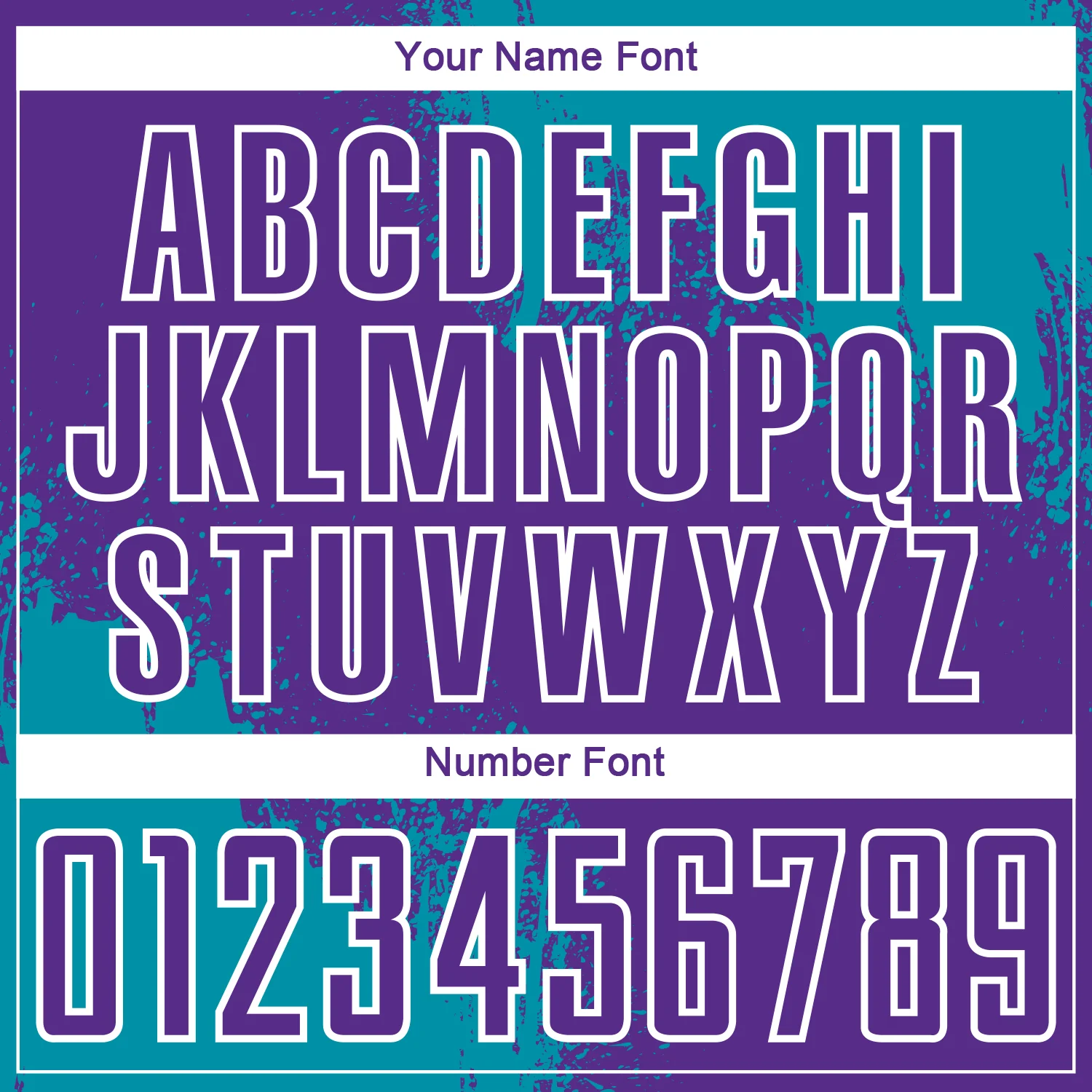 Custom Purple Teal-White Abstract Brush Stroke Sports Sublimation Soccer Uniform Jersey - Image 6