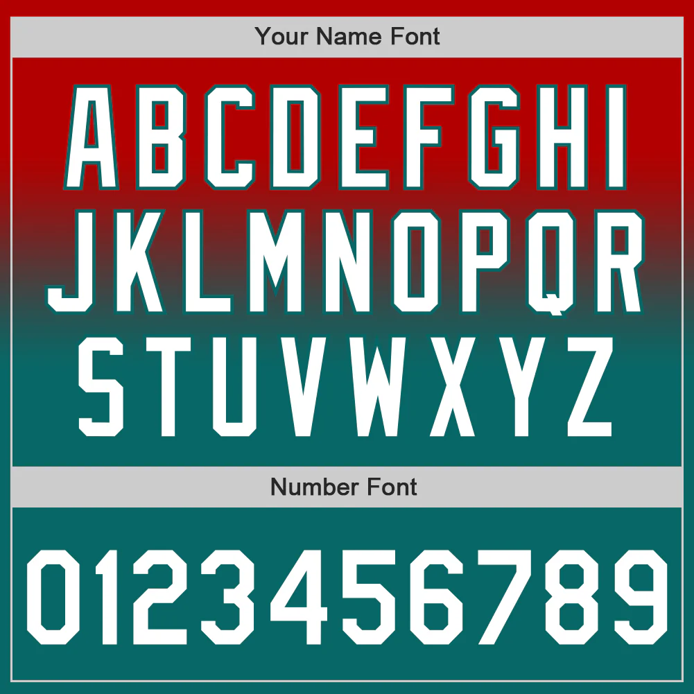 Custom Red White-Teal Authentic Fade Fashion Baseball Jersey - Image 5