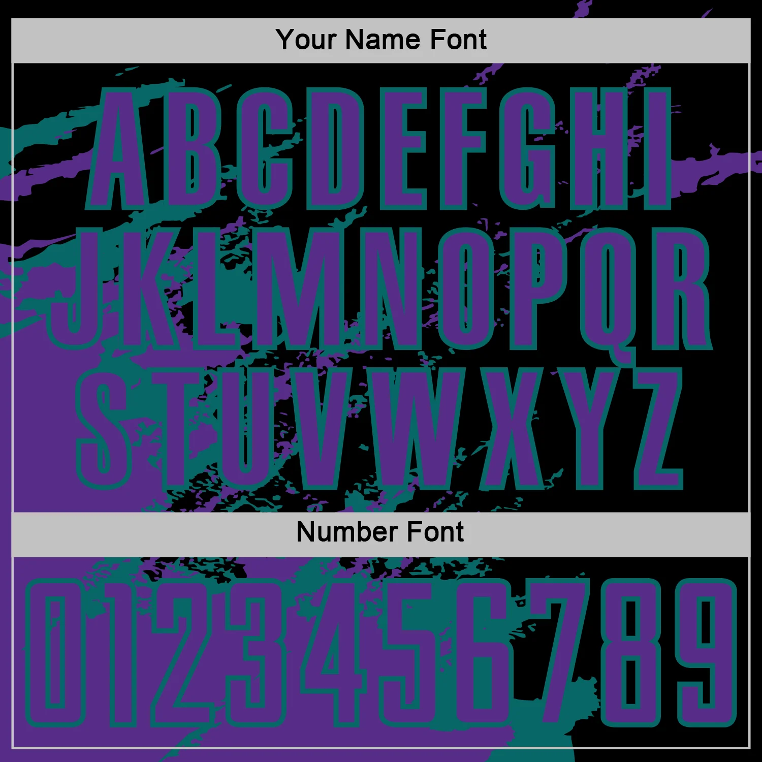 Custom Black Purple-Teal Abstract Fragment Art Splash Sports Sublimation Soccer Uniform Jersey - Image 6