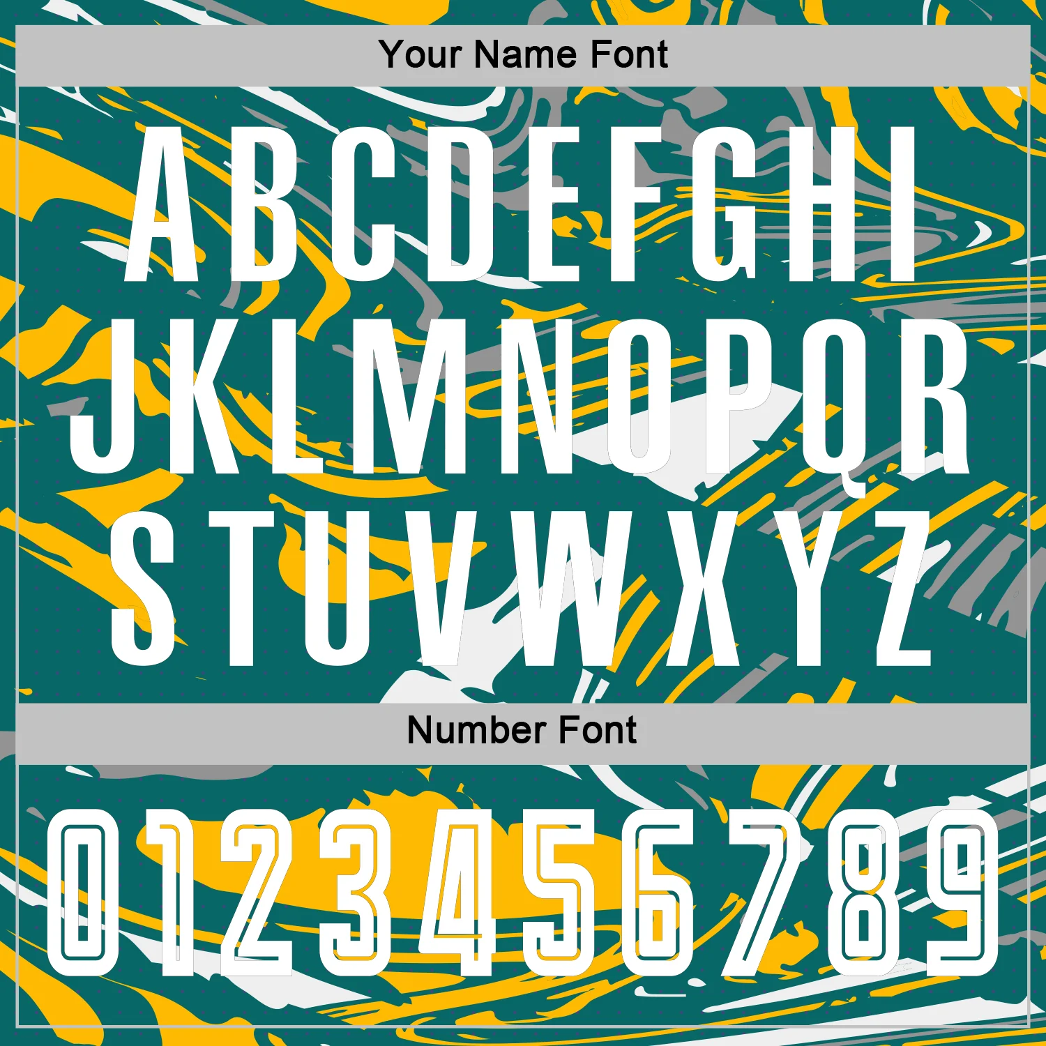 Custom Figure White Teal-Gold Fluid Art Splash Sublimation Soccer Uniform Jersey - Image 6