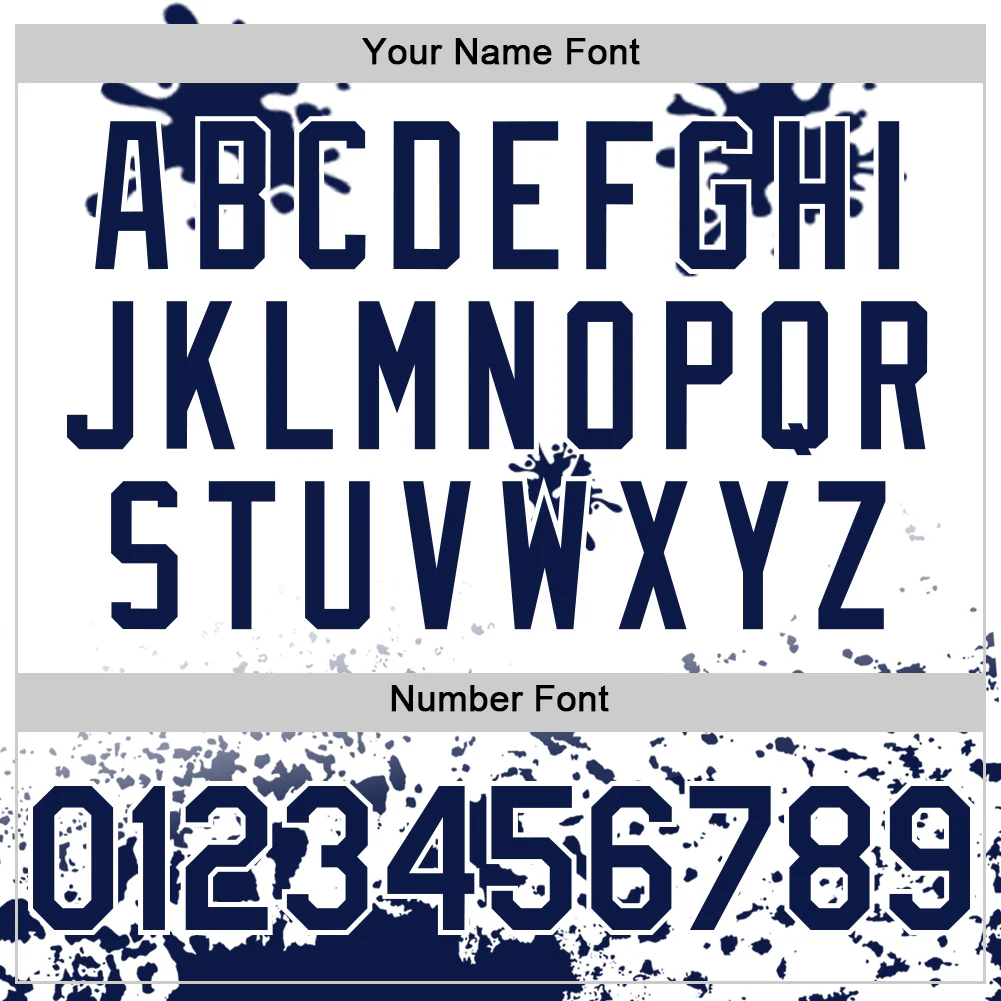 Custom White Navy-Teal Splatter Camo Two Tone Authentic Baseball Jersey - Image 5