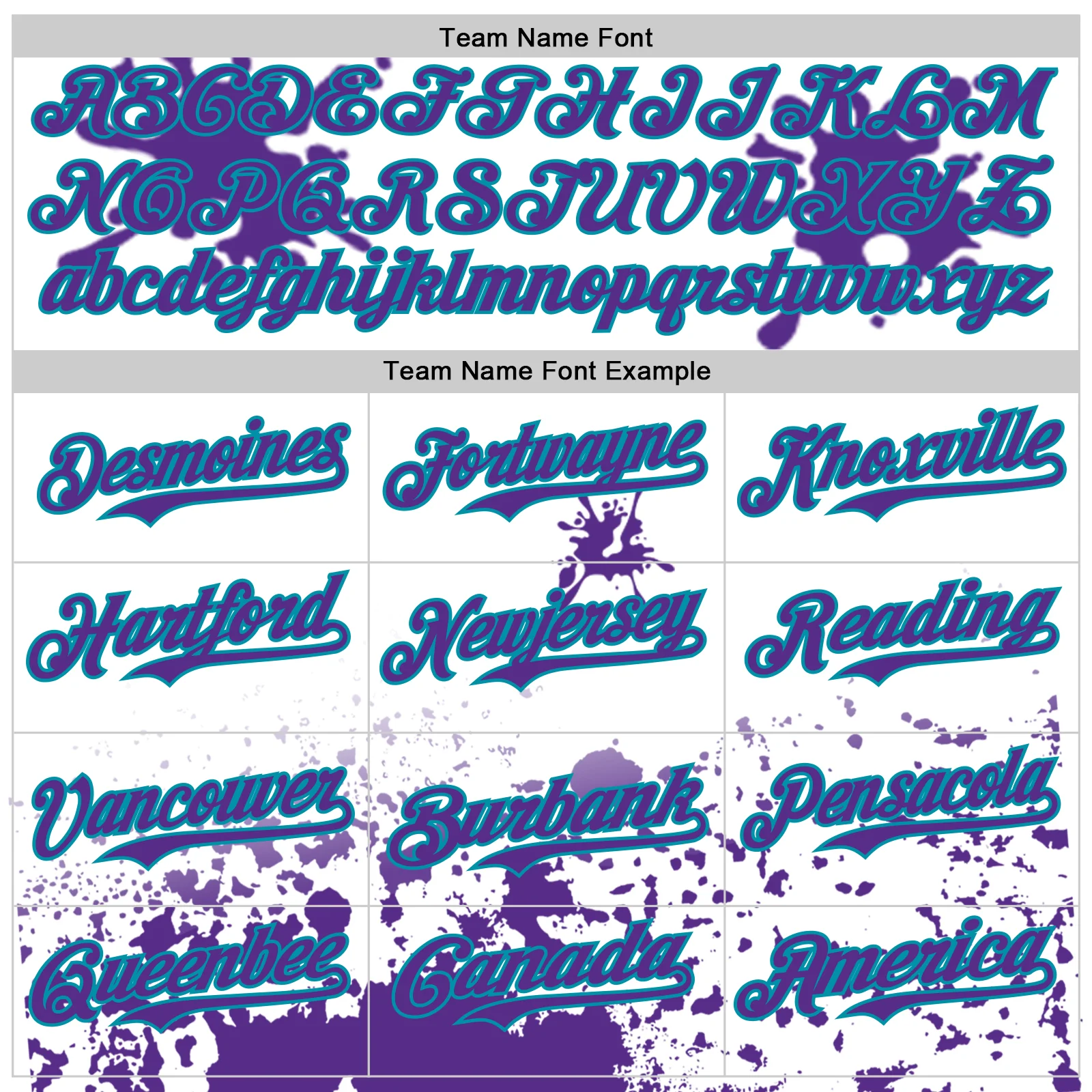 Custom White Purple Teal-Gray Splatter Camo Two Tone Authentic Baseball Jersey - Image 4
