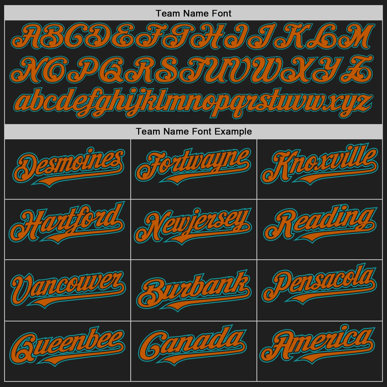 Custom Black Teal-Texas Orange Authentic Baseball Jersey - Image 4
