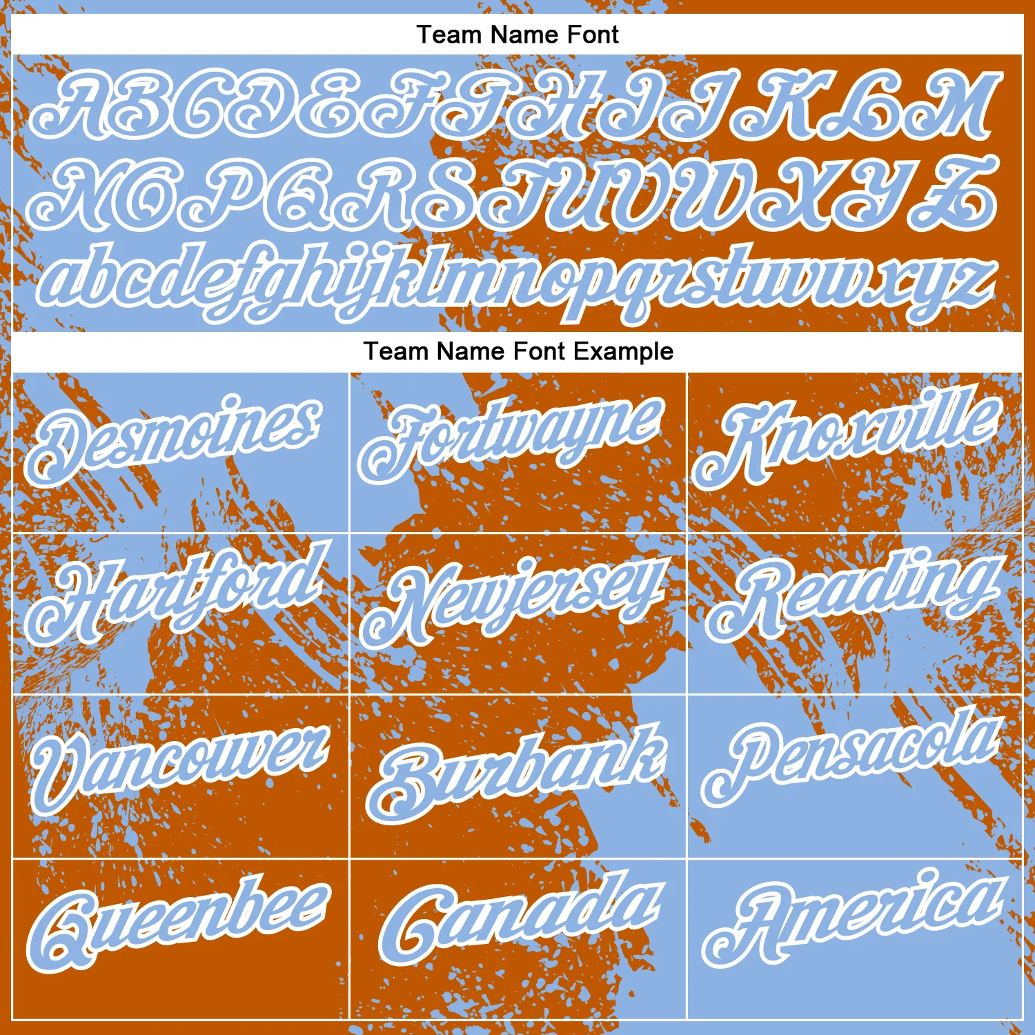 Custom Light Blue Texas Orange-White 3D Pattern Design Abstract Brush Stroke Performance Polo Shirt - Image 4