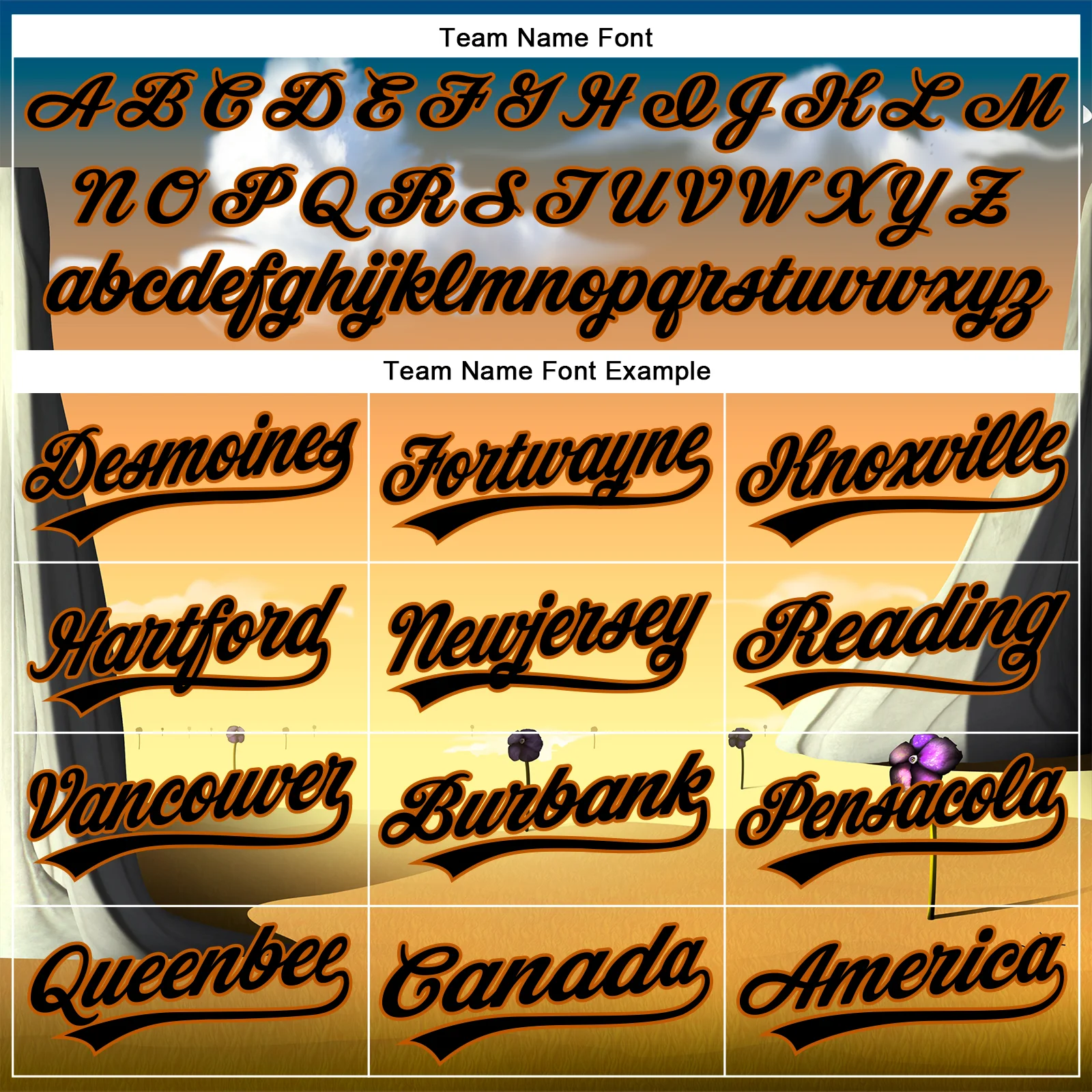 Custom Orange Black-Texas Orange 3D Marcel Caram Drina Authentic Baseball Jersey - Image 4