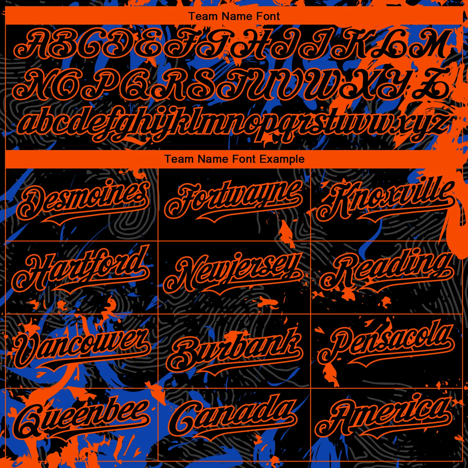 Custom Black Thunder Blue-Orange Splash Authentic Baseball Jersey - Image 4