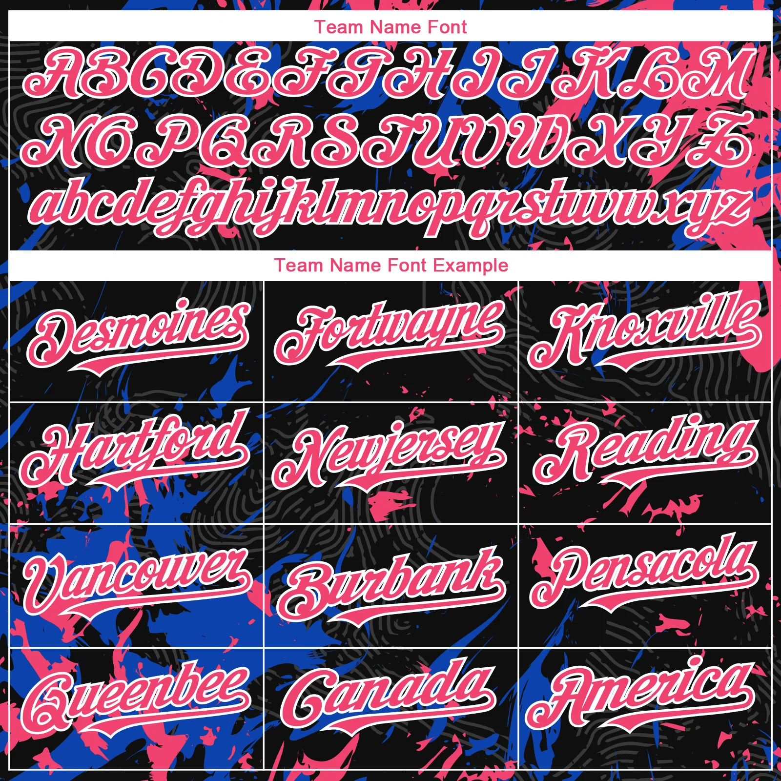 Custom Black Neon Pink Thunder Blue-White Splash Authentic Baseball Jersey - Image 4
