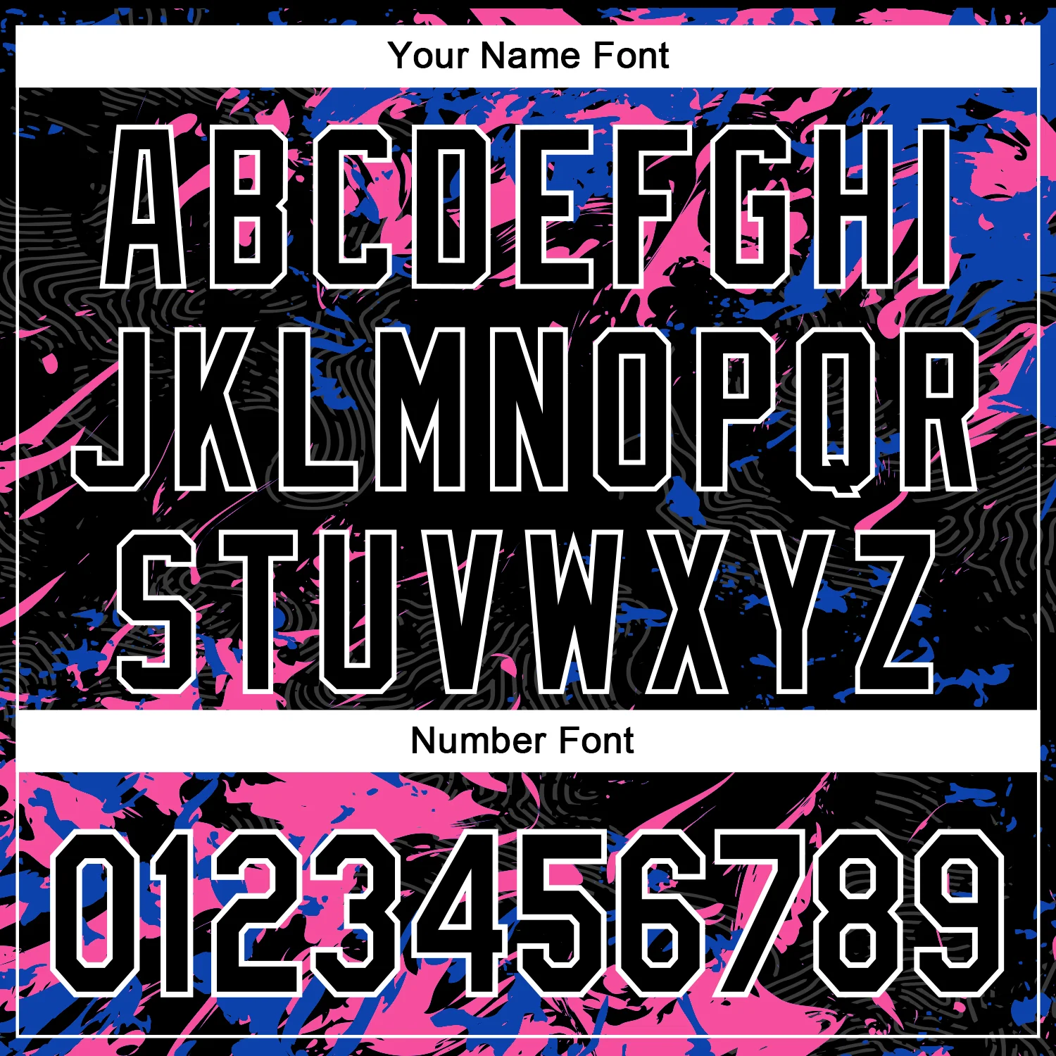 Custom Black Thunder Blue Pink-White Splash Bomber Full-Snap Varsity Letterman Hoodie Jacket - Image 6