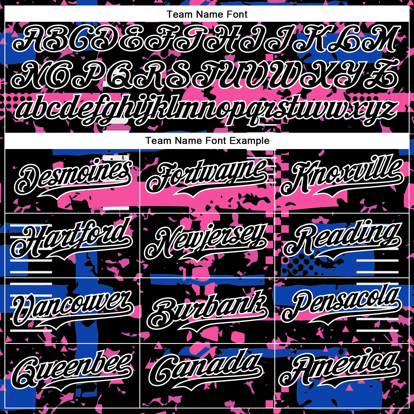 Custom Black Thunder Blue Pink-White Abstract Fragment Shape Bomber Full-Snap Varsity Letterman Hoodie Jacket - Image 5