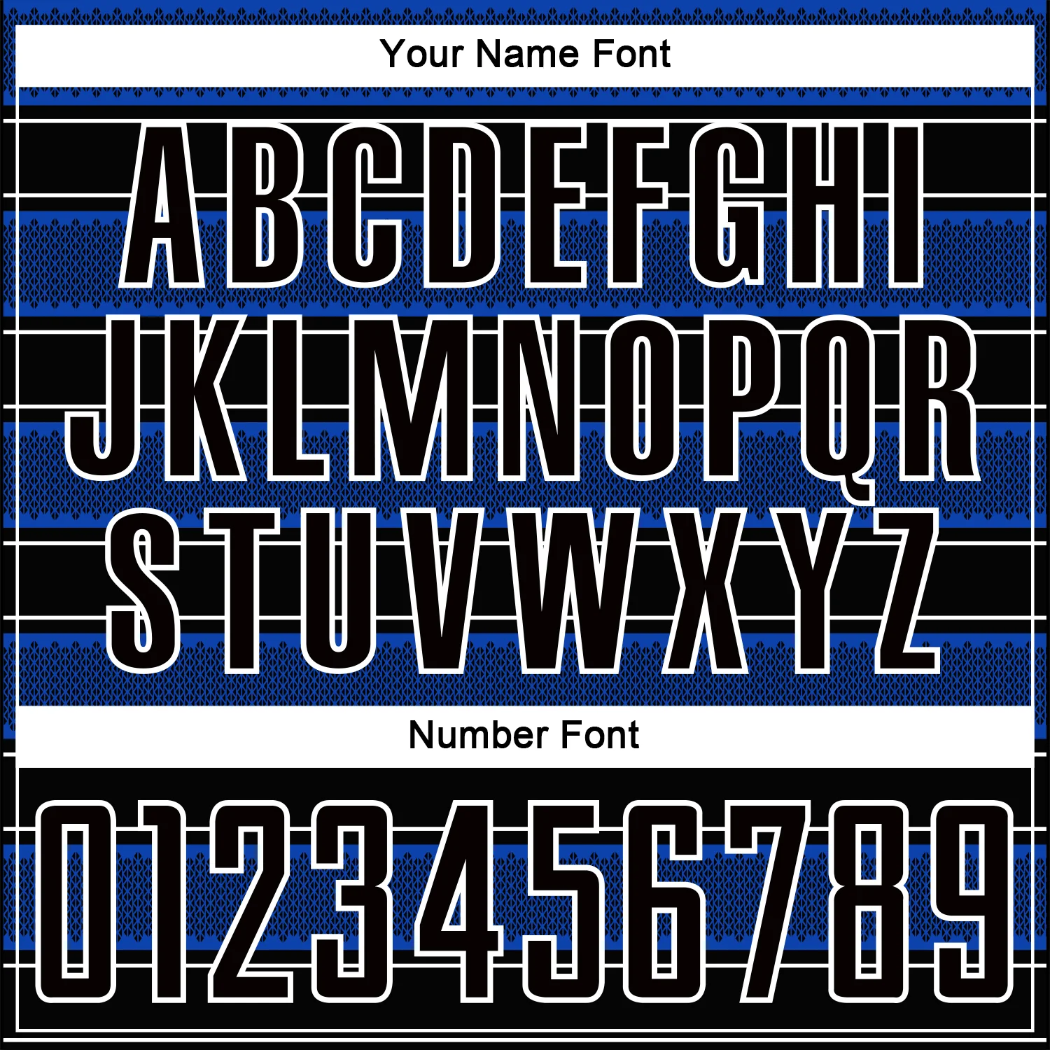 Custom Black Thunder Blue-White Geometric Shapes And Line Sublimation Soccer Uniform Jersey - Image 6