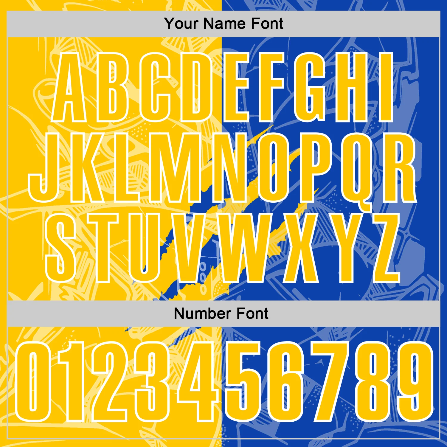 Custom Graffiti Pattern Yellow Thunder Blue-White 3D Scratch Performance Polo Shirt - Image 4
