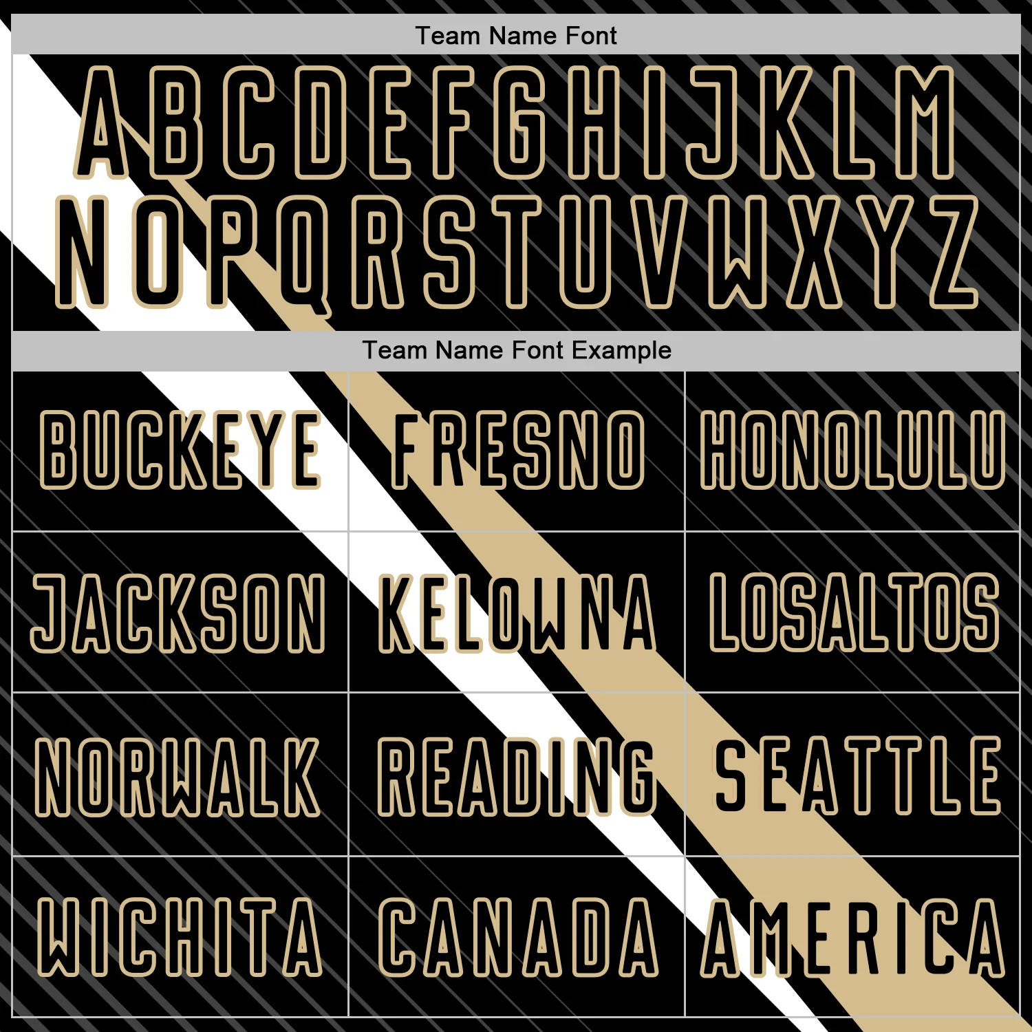 Custom Black Vegas Gold-White Diagonal Stripes Sports Sublimation Soccer Uniform Jersey - Image 5