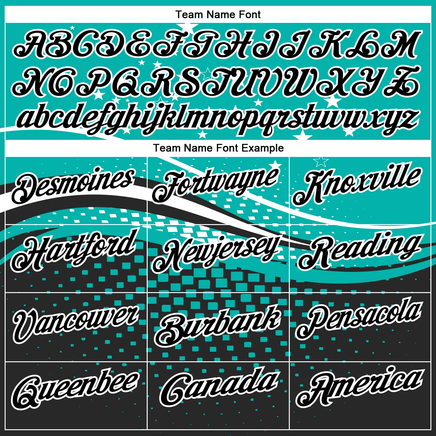Custom Aqua Black-White 3D Pattern Design Star And Geometric Shapes Performance Polo Shirt - Image 4