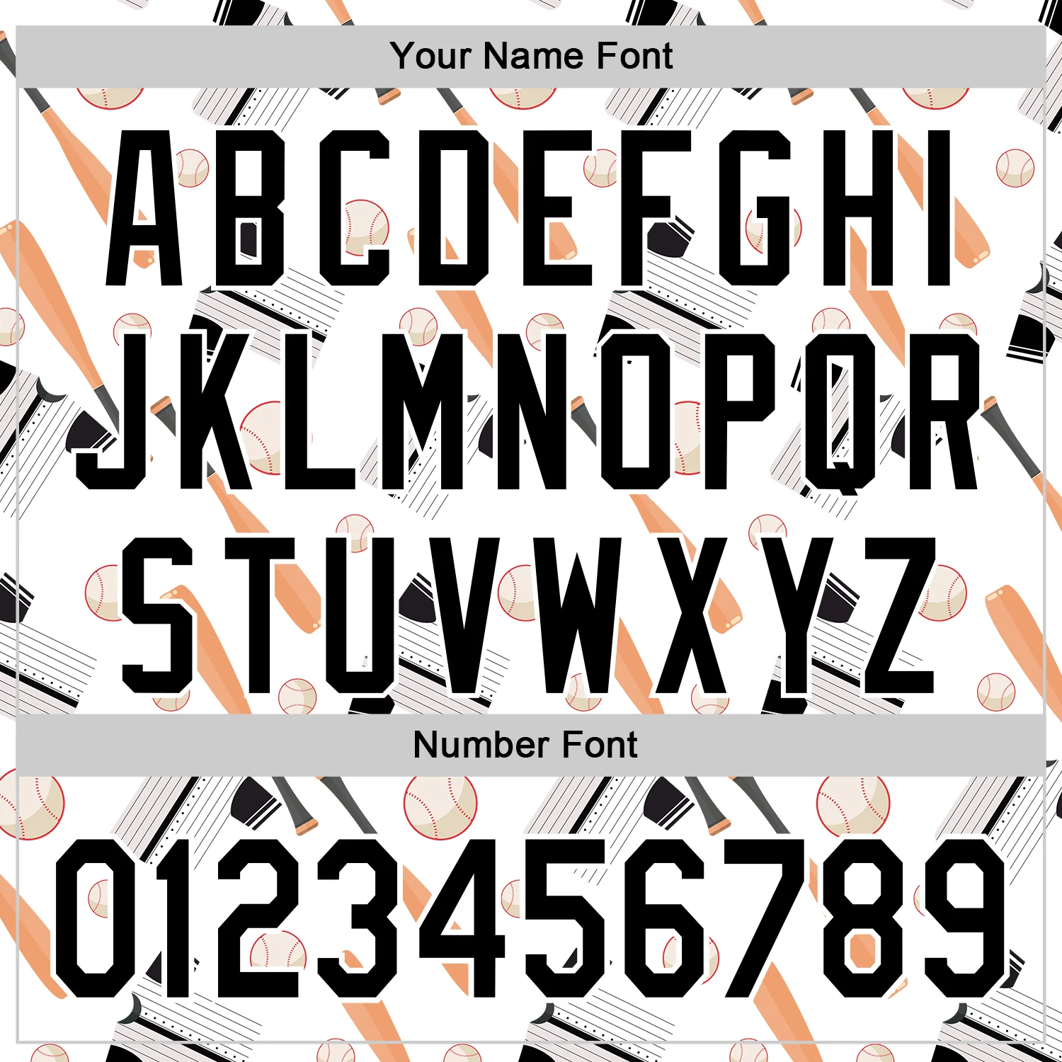 Custom White Black Comic Doodle Ballgame 3D Pattern Design Authentic Baseball Jersey - Image 5