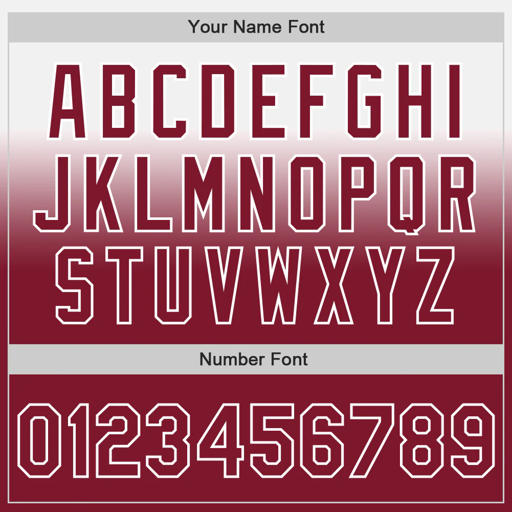 Custom White Crimson Authentic Fade Fashion Baseball Jersey - Image 5