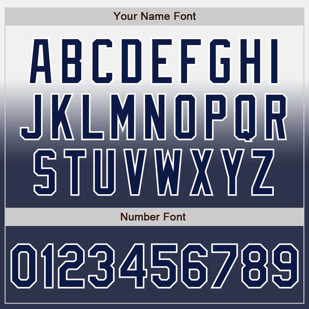 Custom White Navy Authentic Fade Fashion Baseball Jersey - Image 5
