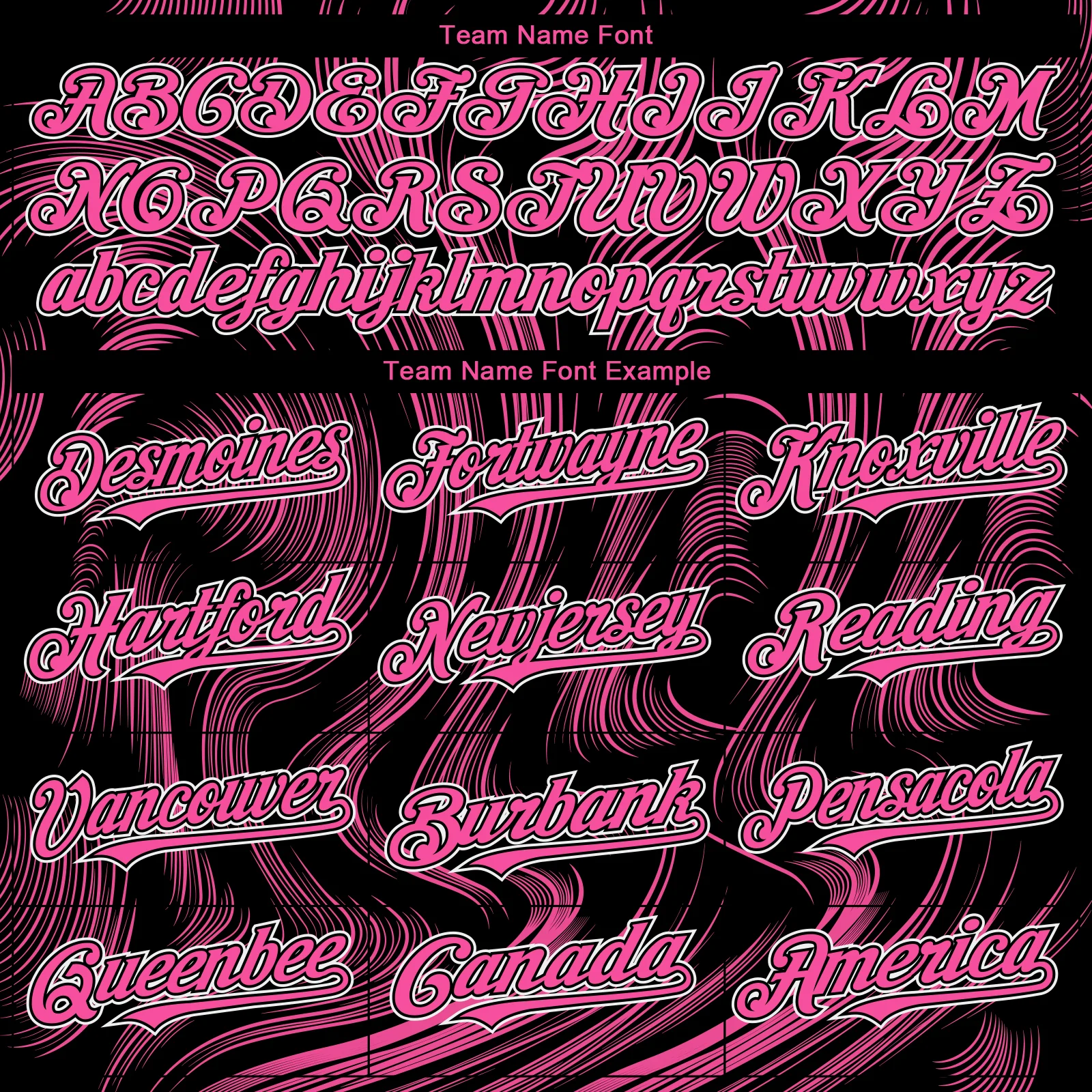 Custom Black Pink-White Fluid Lines Authentic Baseball Jersey - Image 4