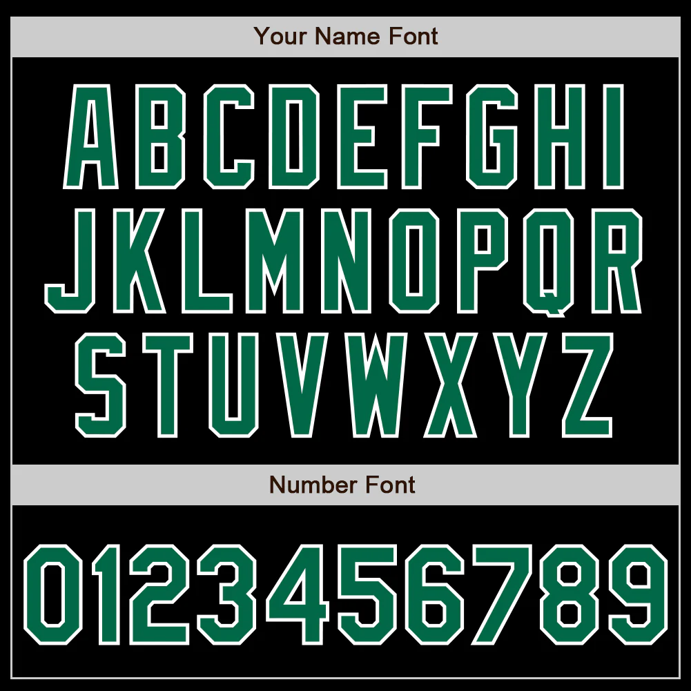 Custom Black Kelly Green-White Authentic Baseball Jersey - Image 4