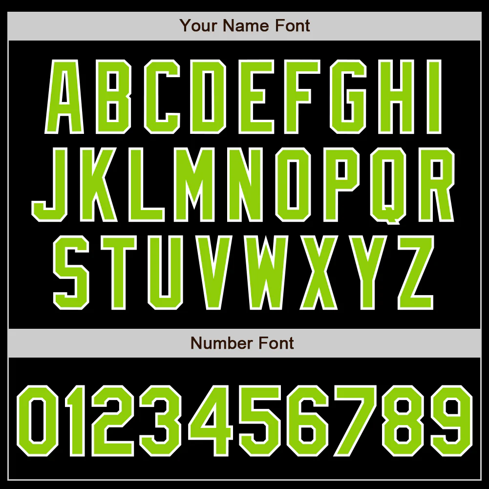Custom Black Neon Green-White Authentic Baseball Jersey - Image 8