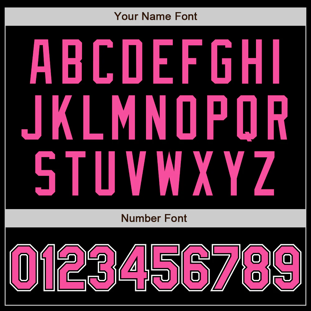 Custom Black Pink-White Authentic Baseball Jersey - Image 8