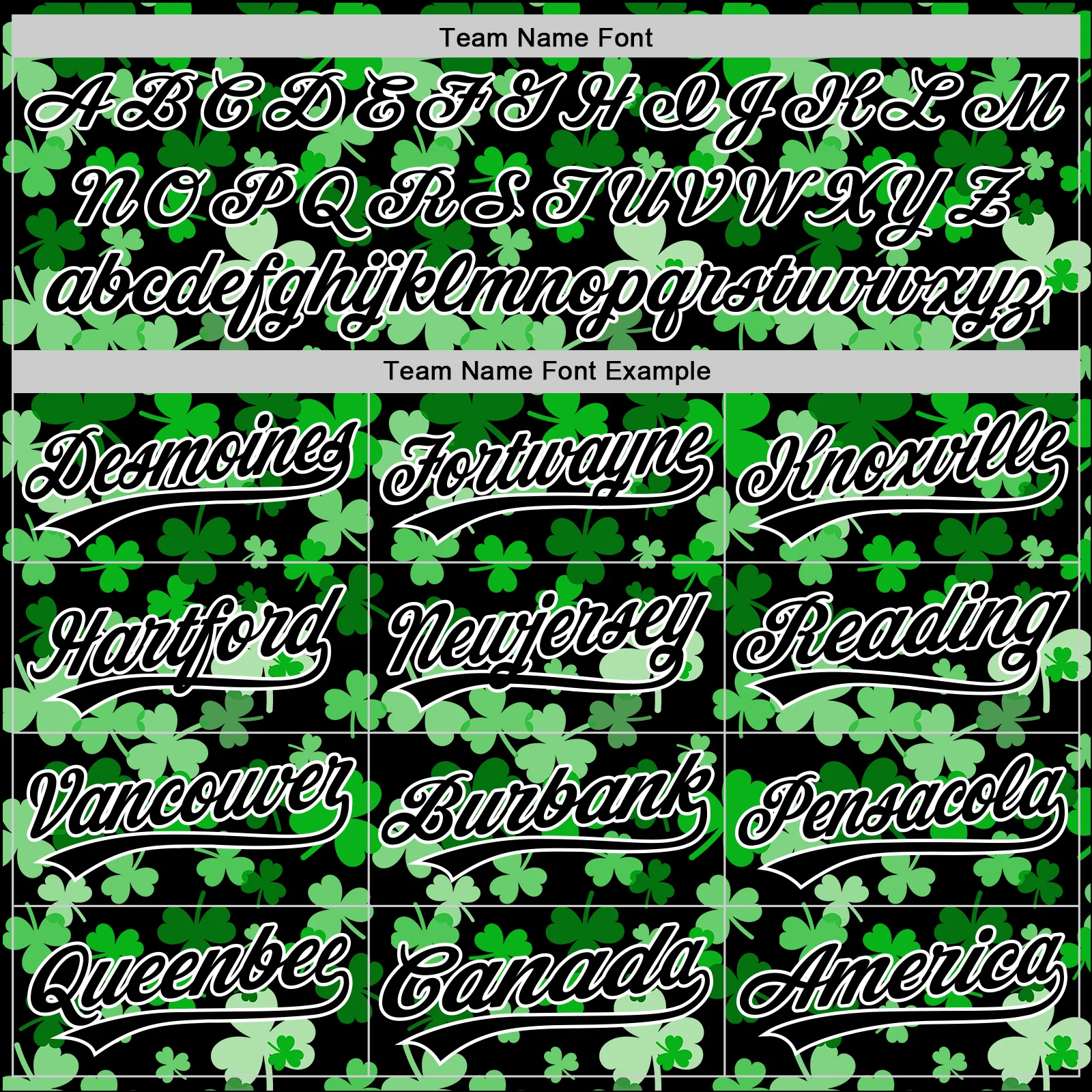 Custom Black White 3D St. Patrick's Day Shamrock Authentic Baseball Jersey - Image 4