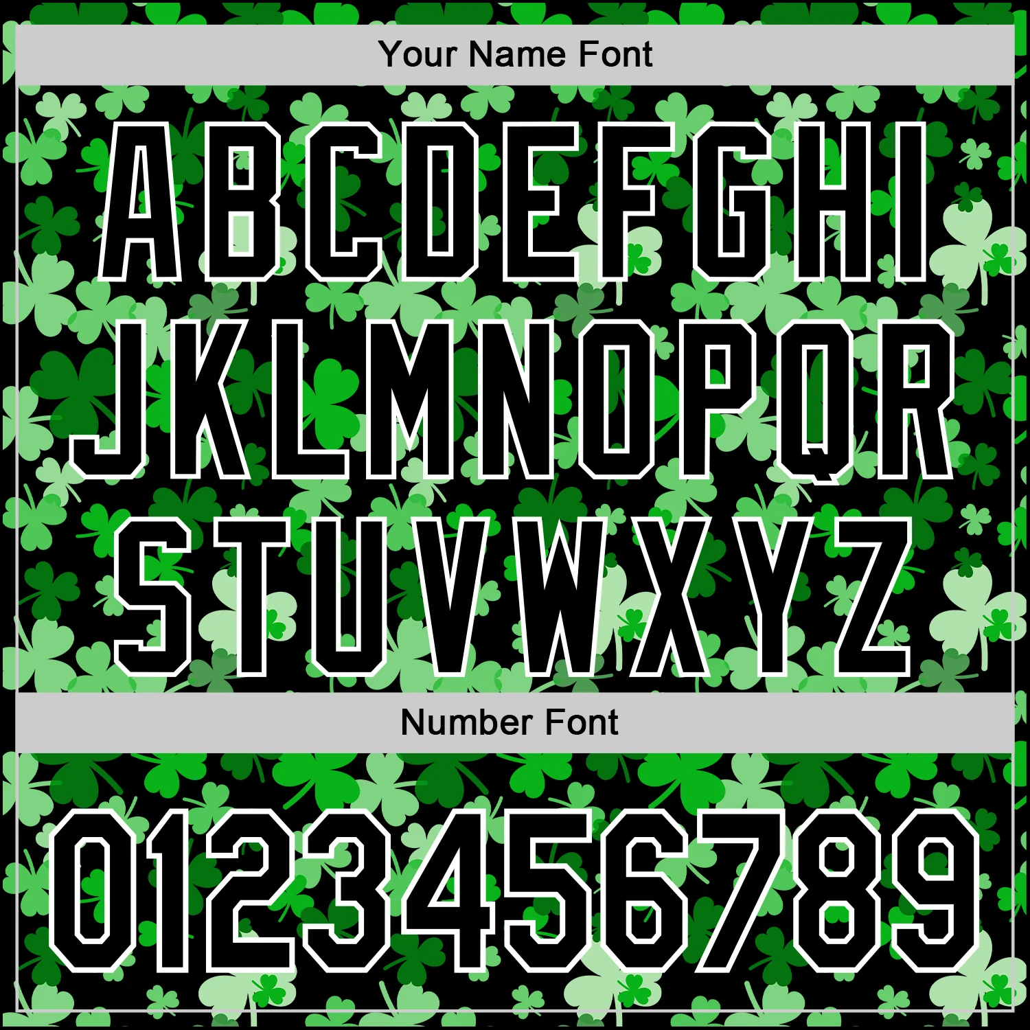 Custom Black White 3D St. Patrick's Day Shamrock Authentic Baseball Jersey - Image 5