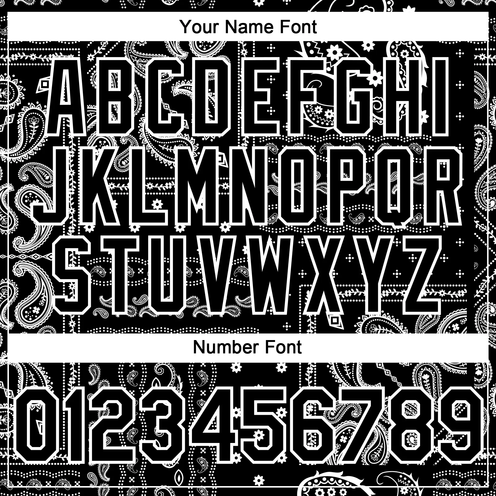 Custom Black White Rave Party Ethnic Paisley Bandana Authentic Baseball Jersey - Image 5