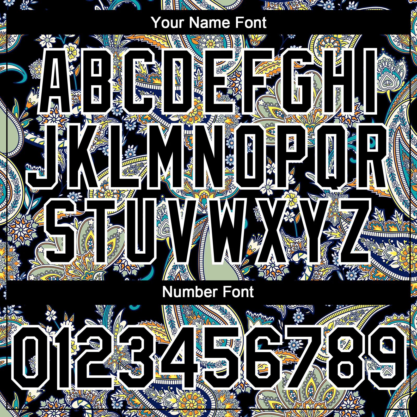Custom Black White Rave Party Ethnic Paisley Bandana Authentic Baseball Jersey - Image 5