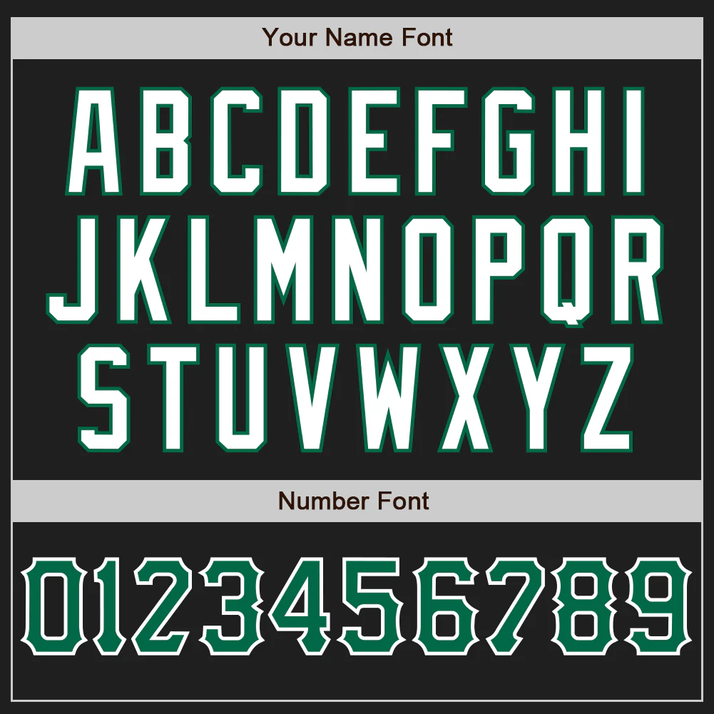 Custom Black Kelly Green-White Authentic Baseball Jersey - Image 5