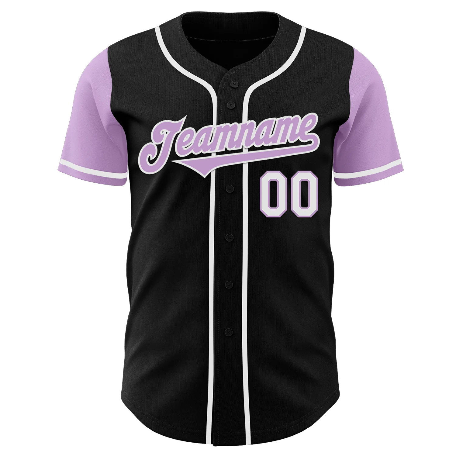 Custom Black Light Purple-White Authentic Two Tone Baseball Jersey - Image 2