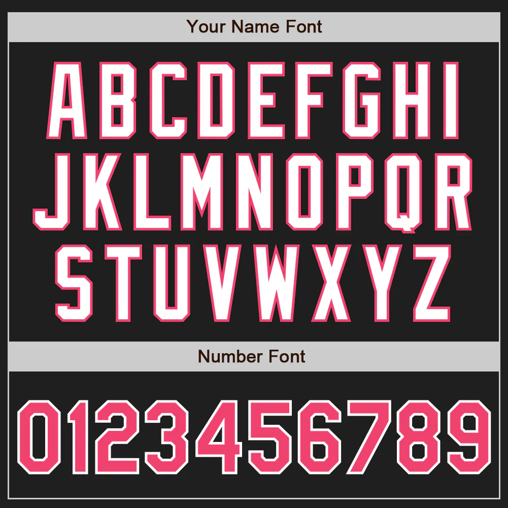 Custom Black Neon Pink-White Authentic Two Tone Baseball Jersey - Image 5