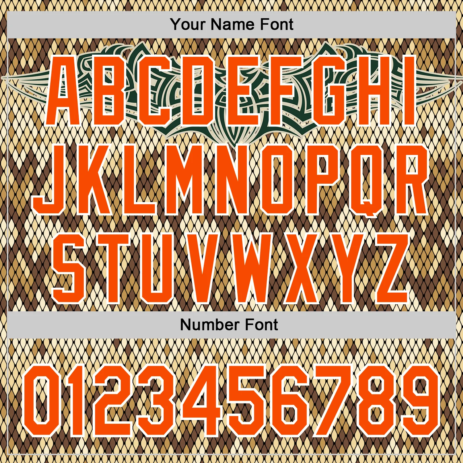 Custom Black Orange-White 3D Pattern Design Rave Party Animal Snake Python Print Authentic Baseball Jersey - Image 5