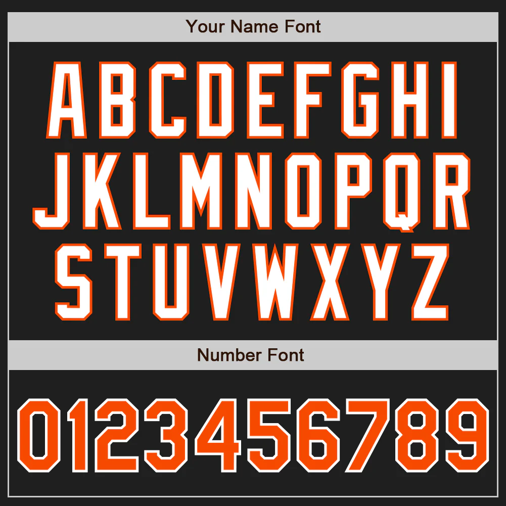 Custom Black Orange-White Authentic Two Tone Baseball Jersey - Image 5