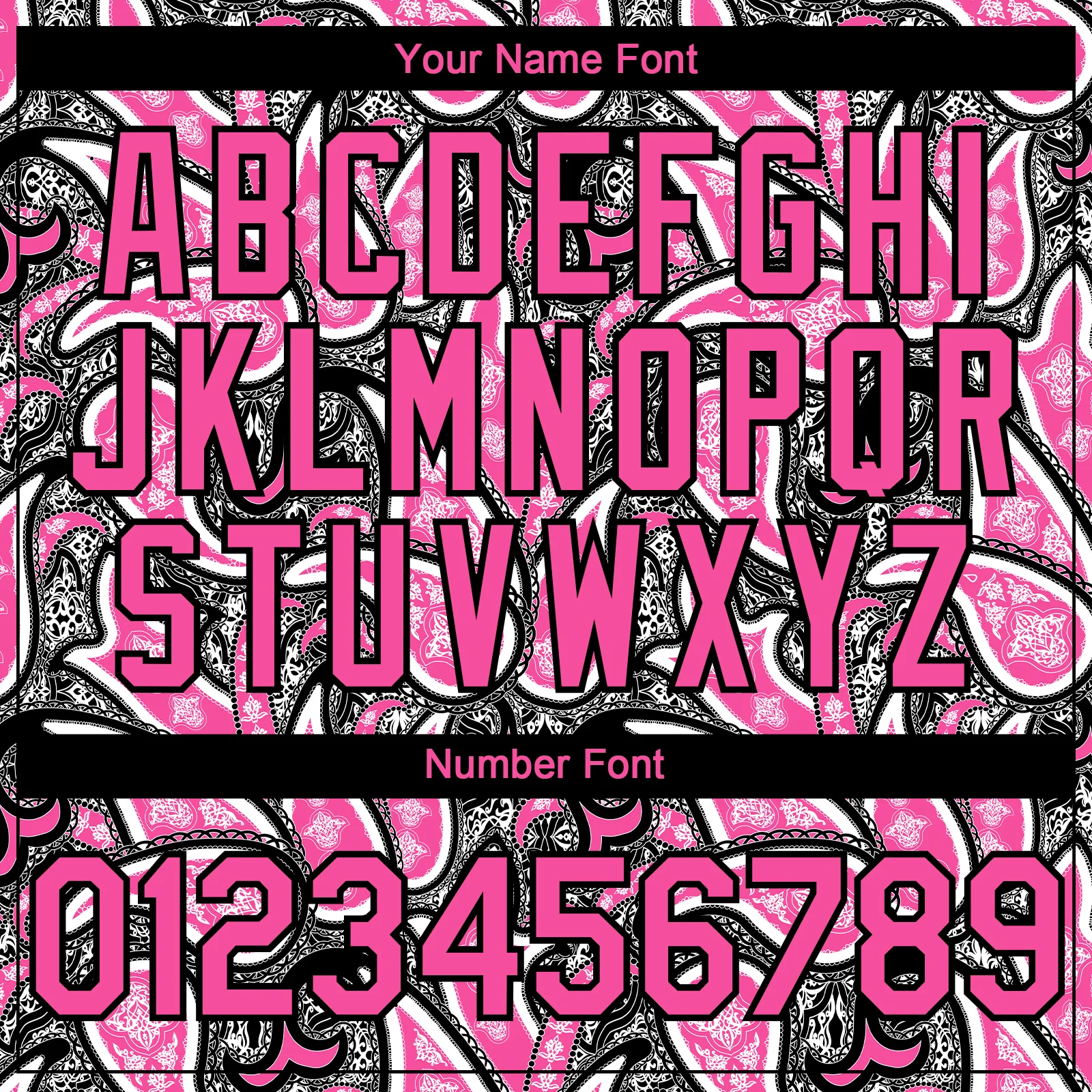 Custom Black Pink-White Rave Party Ethnic Paisley Bandana Authentic Baseball Jersey - Image 5