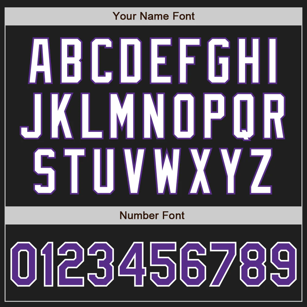 Custom Black Purple-White Authentic Two Tone Baseball Jersey - Image 5