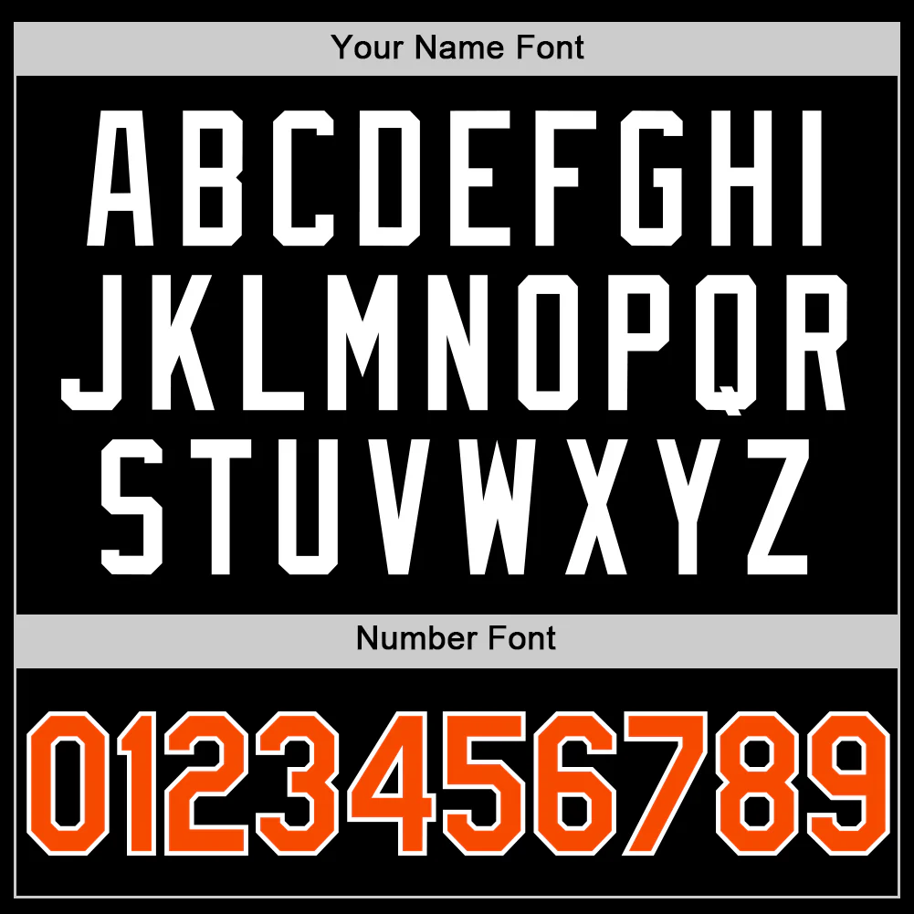 Custom Black Orange-White Authentic Basketball Jersey - Image 3