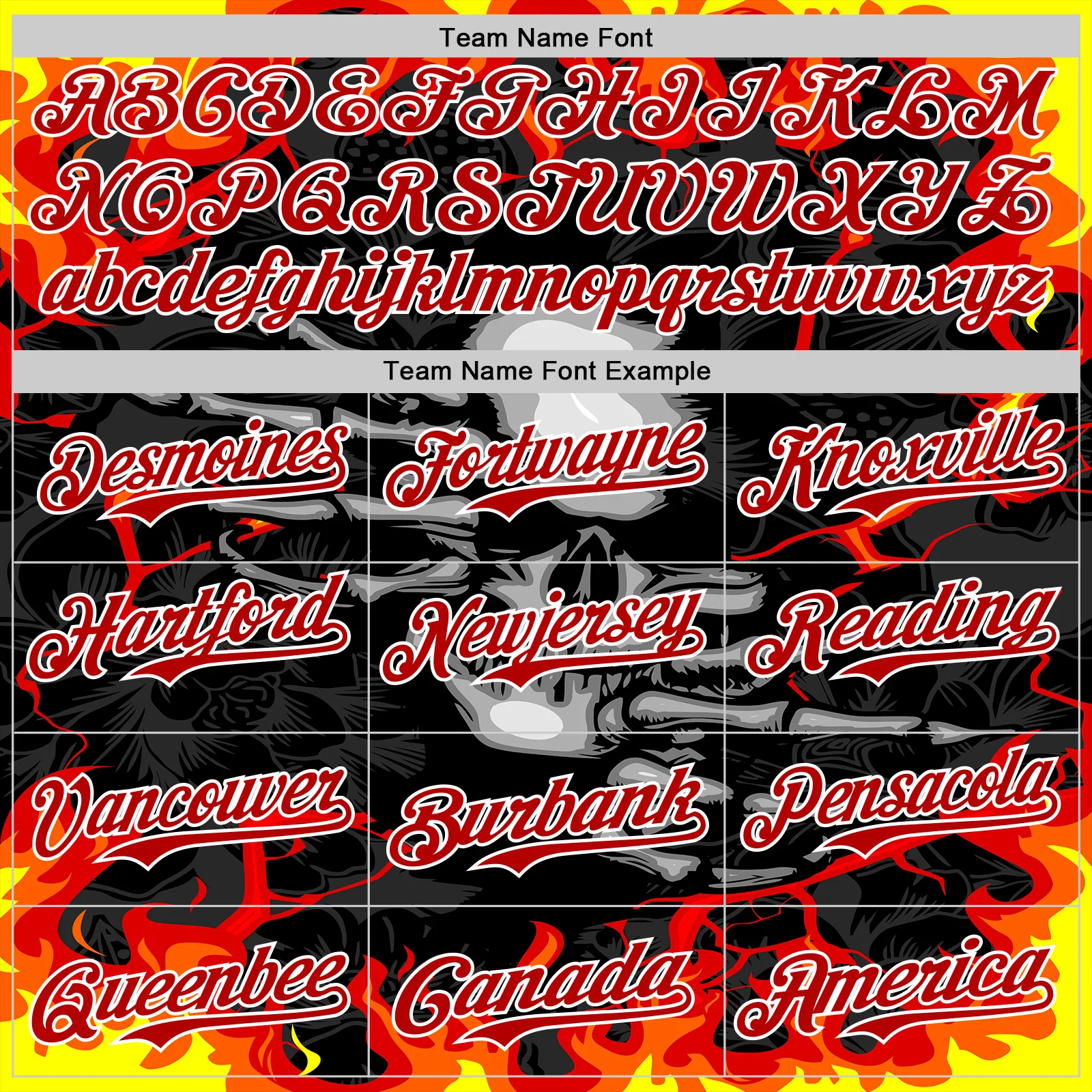 Custom Black Red-White 3D Pattern Design Burner Costumes Hellfire Skull Authentic Baseball Jersey - Image 4