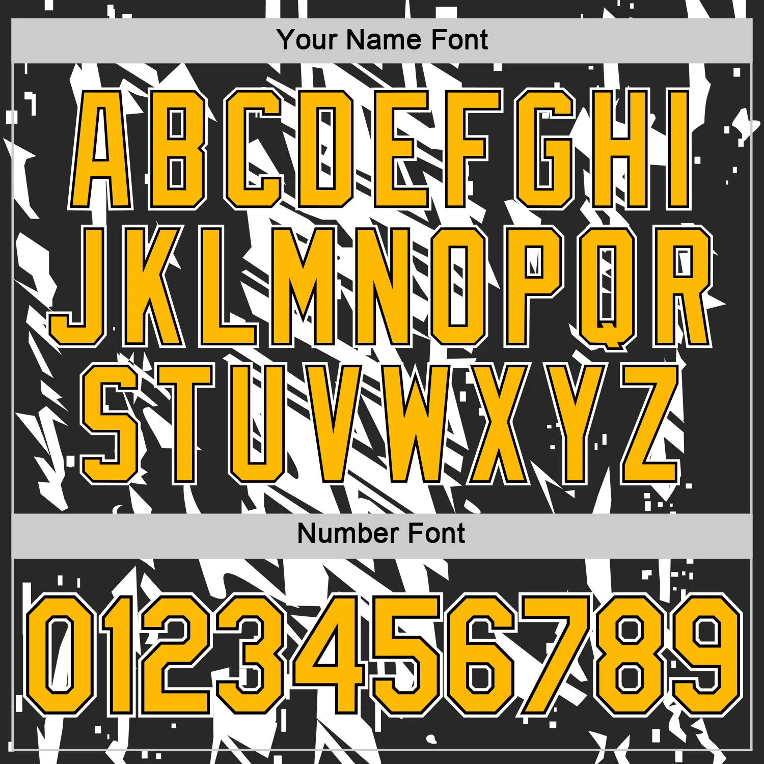 Custom Black Gold-White 3D Esports Performance T-Shirt - Image 4